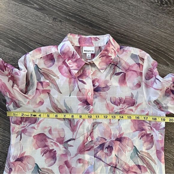 Bailey 44 Sheer Floral Button Down - Picture 8 of 10